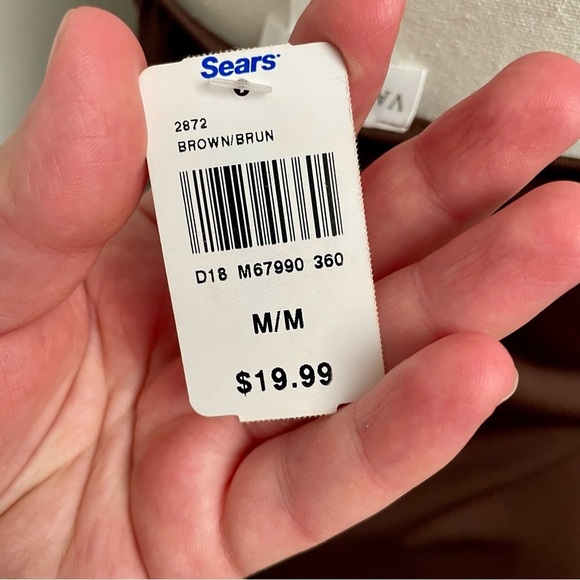 Vintage Y2K 90's Vanity Fair Lace Trim Brown Camisole Tank Top NEW Deadstock - Picture 7 of 7